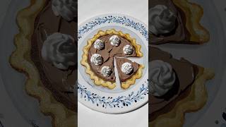 Chocolate  french silky pie  #chocolatecake #chocolateasmr #pastryart #artsy #aesteticvideo