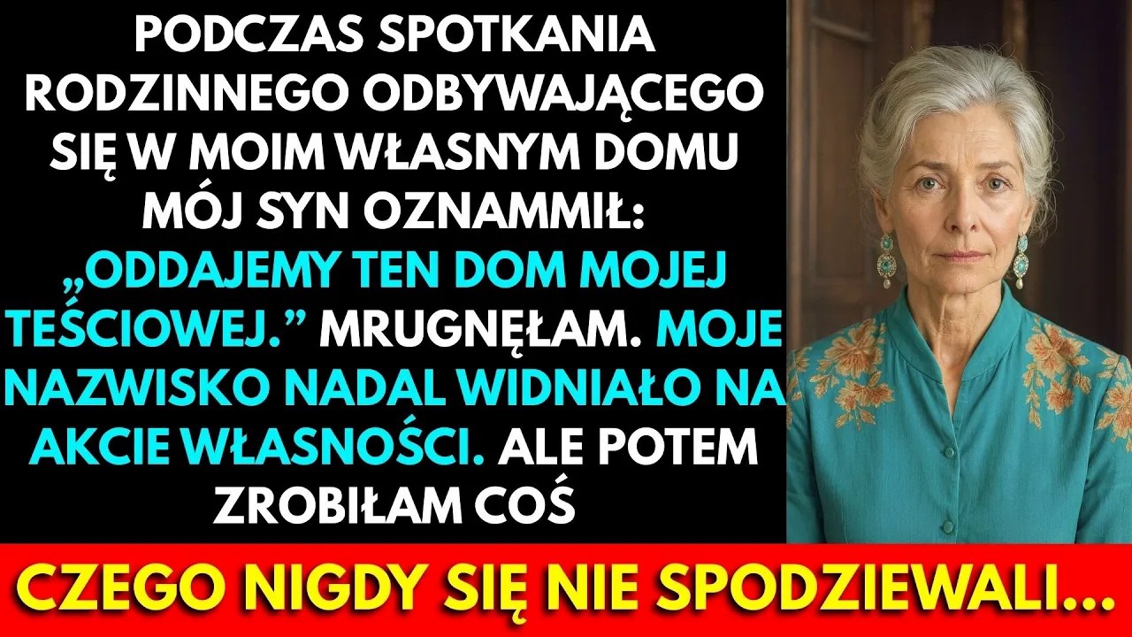 Zapiekanka ze szpinakiem i grzybami wciąż parowała, gdy Magda położyła ją na moim blacie. Nigdy wcześniej nie ugotowała dla mnie nawet herbaty. Za nią stał mój syn Jacek z papierowymi serwetkami i...