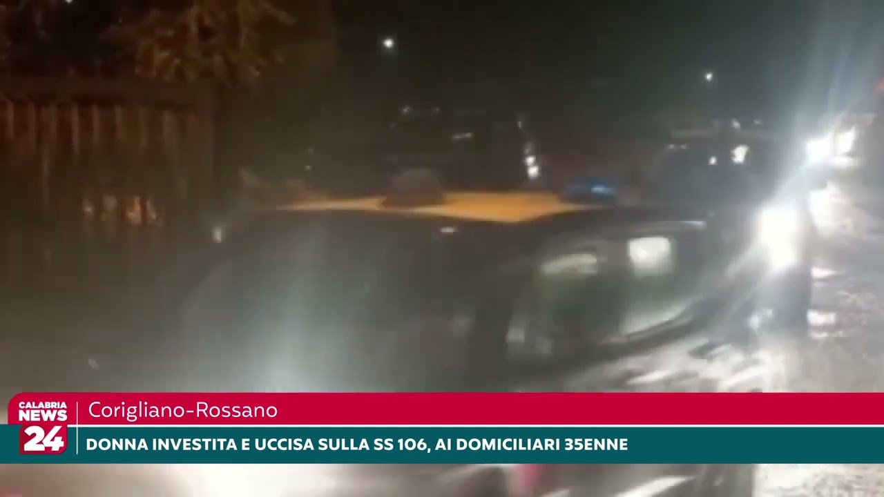 Corigliano Rossano, Donna investita e uccisa sulla SS 106, ai domiciliari 35enne