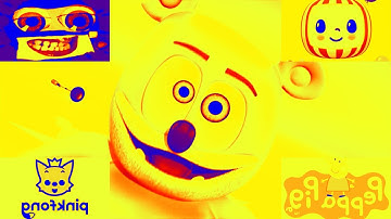 (COOL YELLOW) ROBOT FLIP EFFECT Gummy bear Klasky Csupo Pinkfong Cocomelon Peppa Pig MINIONS