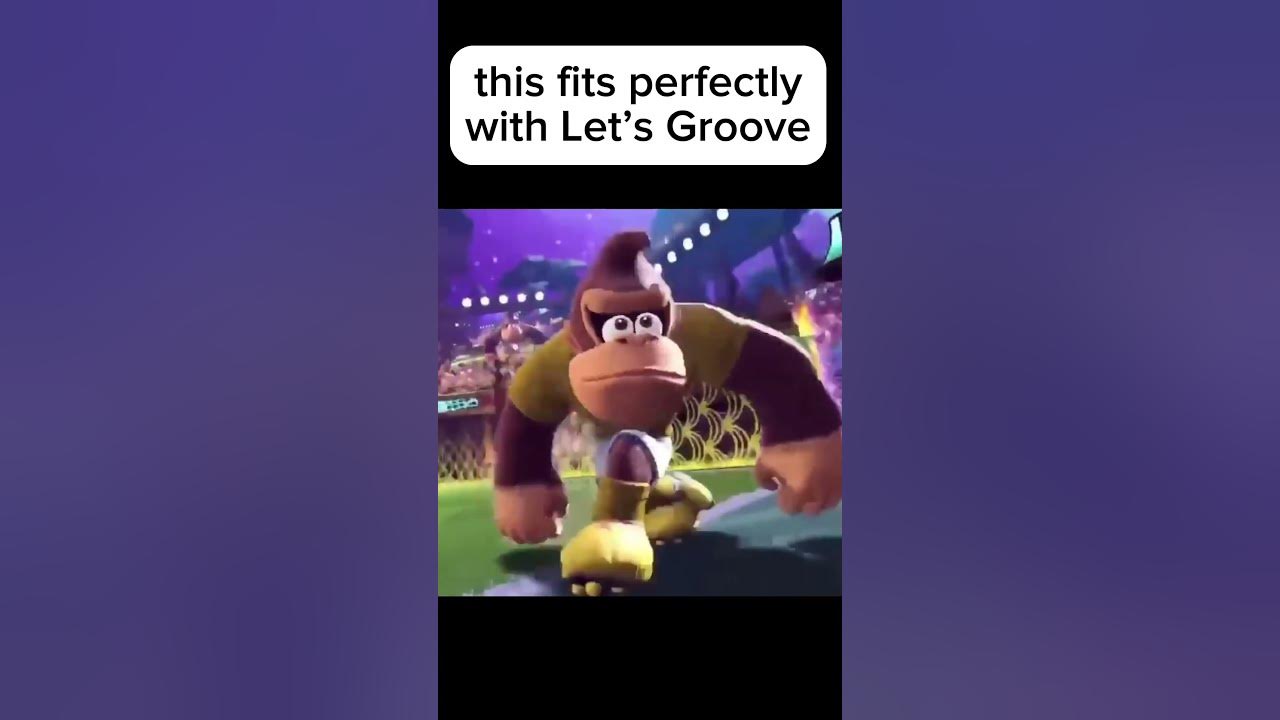 dk dances to let's groove #donkeykong #dk #letsgroove #earthwindandfire #viral #edit #shorts #fyp