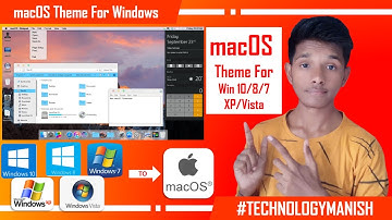 macOS Apple Theme For Windows 7, 10, 8.1, 8, XP, Vista | macOS Transformation Pack