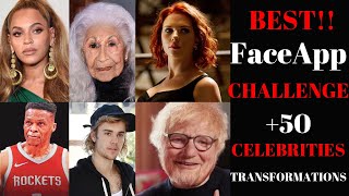 Best Faceapp Challenge 2019 Top 50 Celebrity Transformations