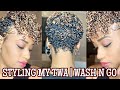 STYLING MY TWA | NATURAL HAIR WASH N GO