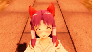 【VR 360 4K 3D】旧作の靈夢とキスをするVR ~A virtual kiss with Young Reimu~【東方MMD】