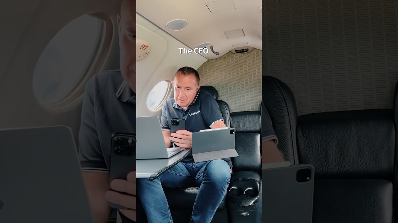 Our most important private jet passenger makes decisions above the clouds. 