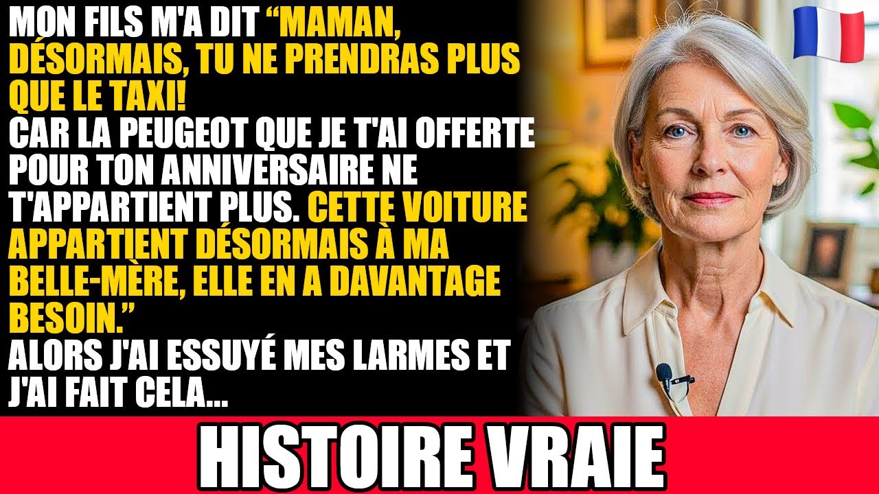 Mon Fils Effronté a Donné Ma Voiture à Sa Belle-mère, Mais Ce Que J'ai Fait L'a Rendu Hystérique...