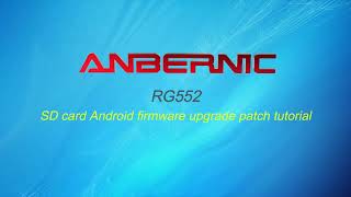 ANBERNIC RG552 SD CARD ANDRIOD FIRMWARE UPGRADE PATCH TUTORIAL