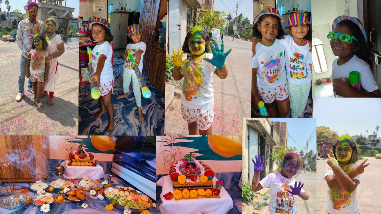 এবারে বুড়ি পোড়ানো খুব মজা হয়েছে  😊হোলির দিন কি কি করলাম😊