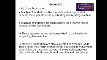 Geotechnical Engineering- 2 #MachineFoundationLecture