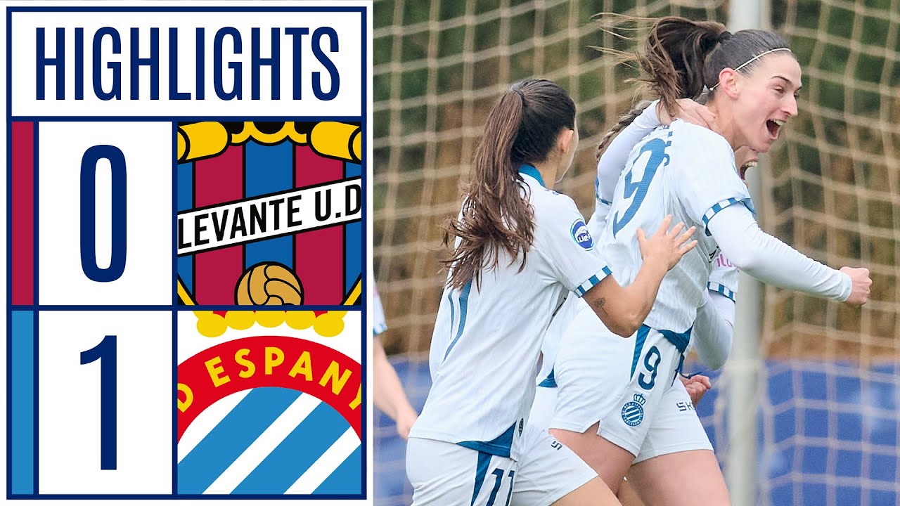 LEVANTE UD 0 - 1 RCD ESPANYOL | RESUMEN LIGA F MOEVE - YouTube
