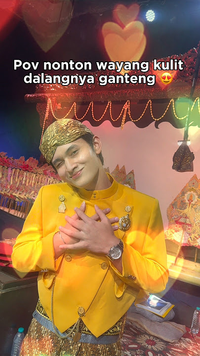 Kata siapa wayang kulit cuma buat orang tua? 🤗#dalang #ganteng #wayang #wayangkulit  #TVRIJateng