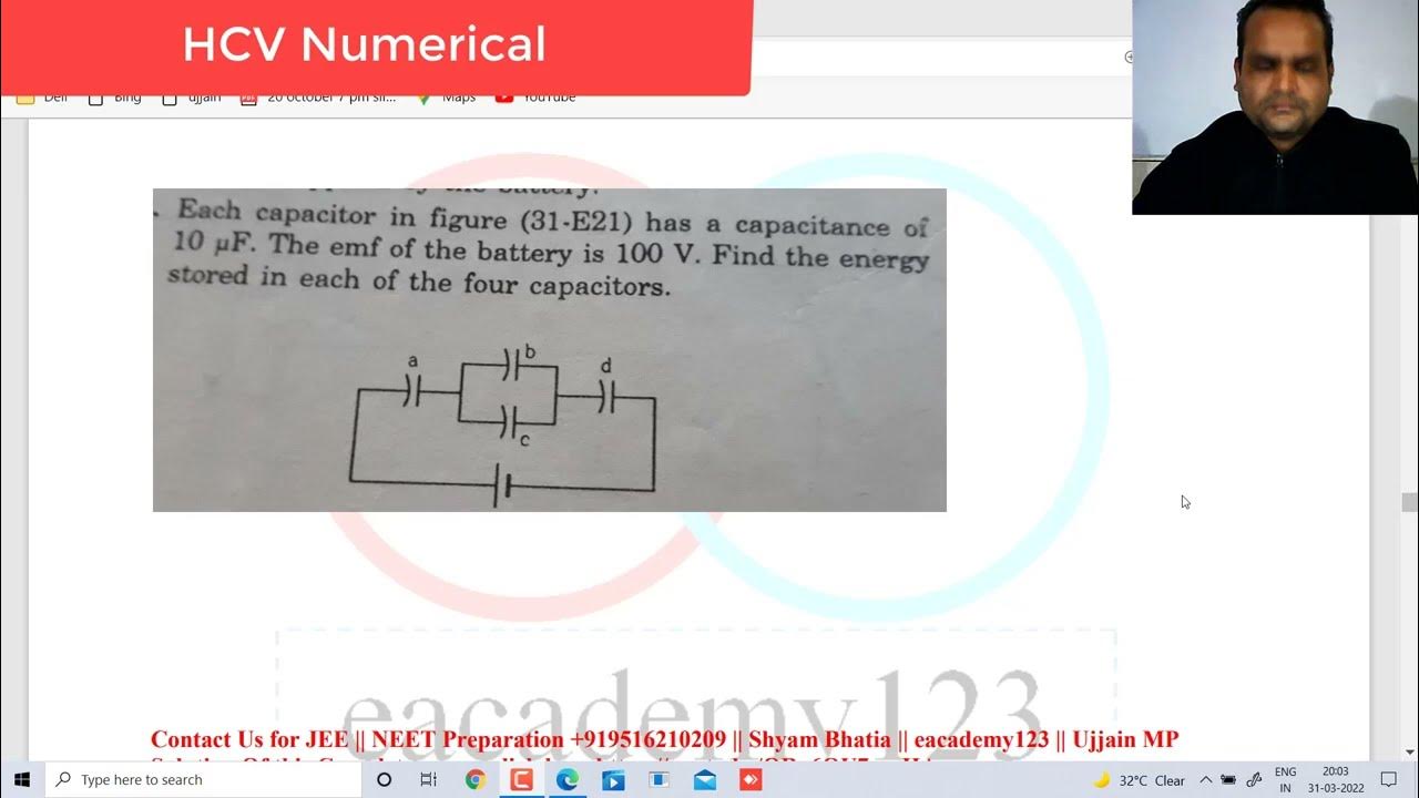 HCV Find Energy on all Capacitor By shyam bhatia sir YouTube