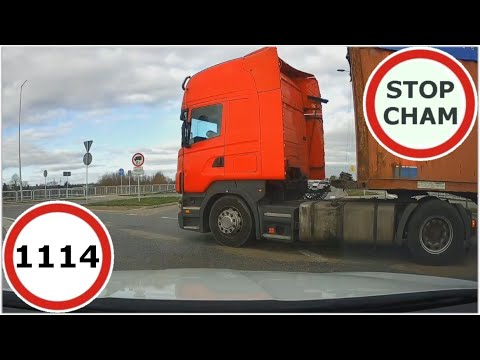 Stop Cham #1114 - Niebezpieczne i chamskie sytuacje na drogach