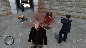GTA IV: Luring NPCs and Cops Into Fights #2