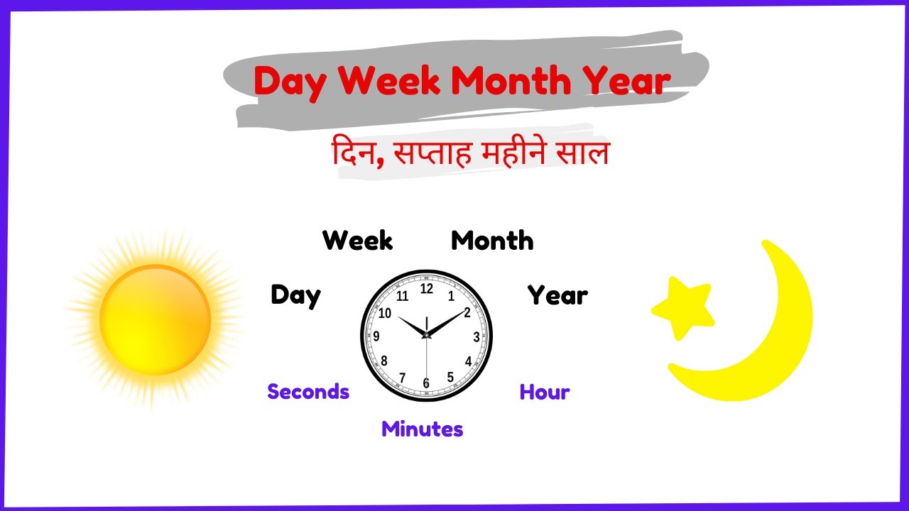 Day Week Months Year Decade Century || दिन सप्ताह महीने साल दशक शताब्दी ...