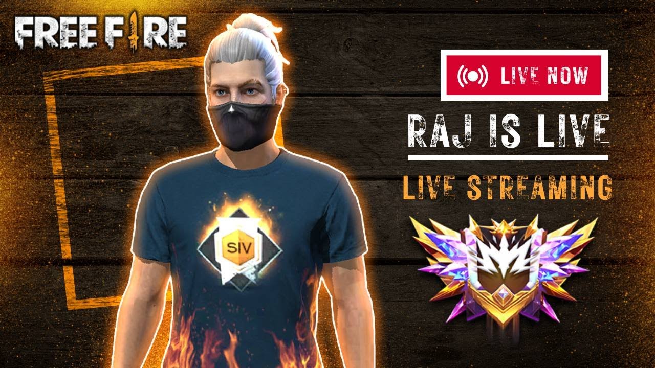 FREE FIRE  🔴RAJ IS LIVE🔥V BADGE LOBBY 