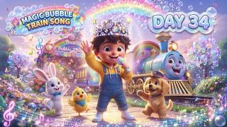 Magic Bubble Train Adventure 🚂🫧🌈 | Fun Bubble Train Song for Kids | Nursery Rhymes for Kids #fun