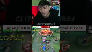 Reaction Bkent Mas age RRQ menelan kekalahan melawan btr #mlbbxnaruto #mobilelegends