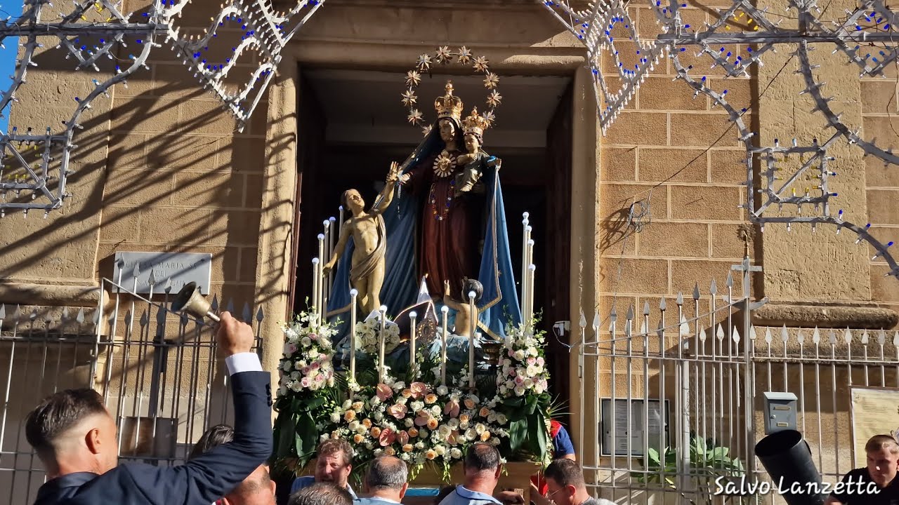 (PALERMO) - USCITA PROCESSIONE DELLA MADONNA DEI NAUFRAGHI (4K) 14/09/2025