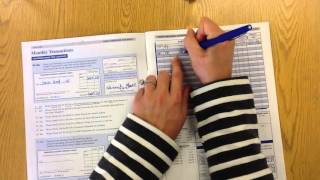 How to fill out the check register