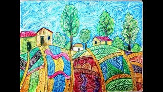 How To Draw Landscapes with textures ​