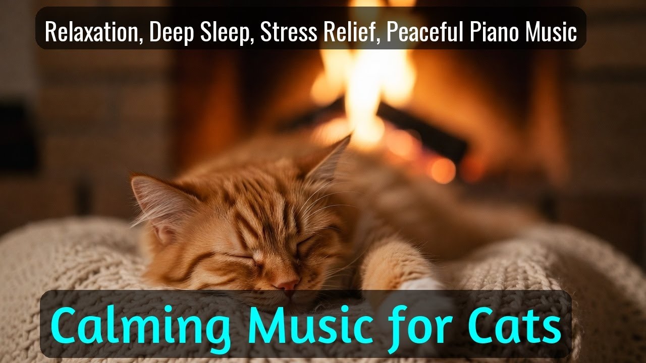 LIVE 🐱 Warm Fireplace Lofi for Cat Sleep 🔥 | Season 58