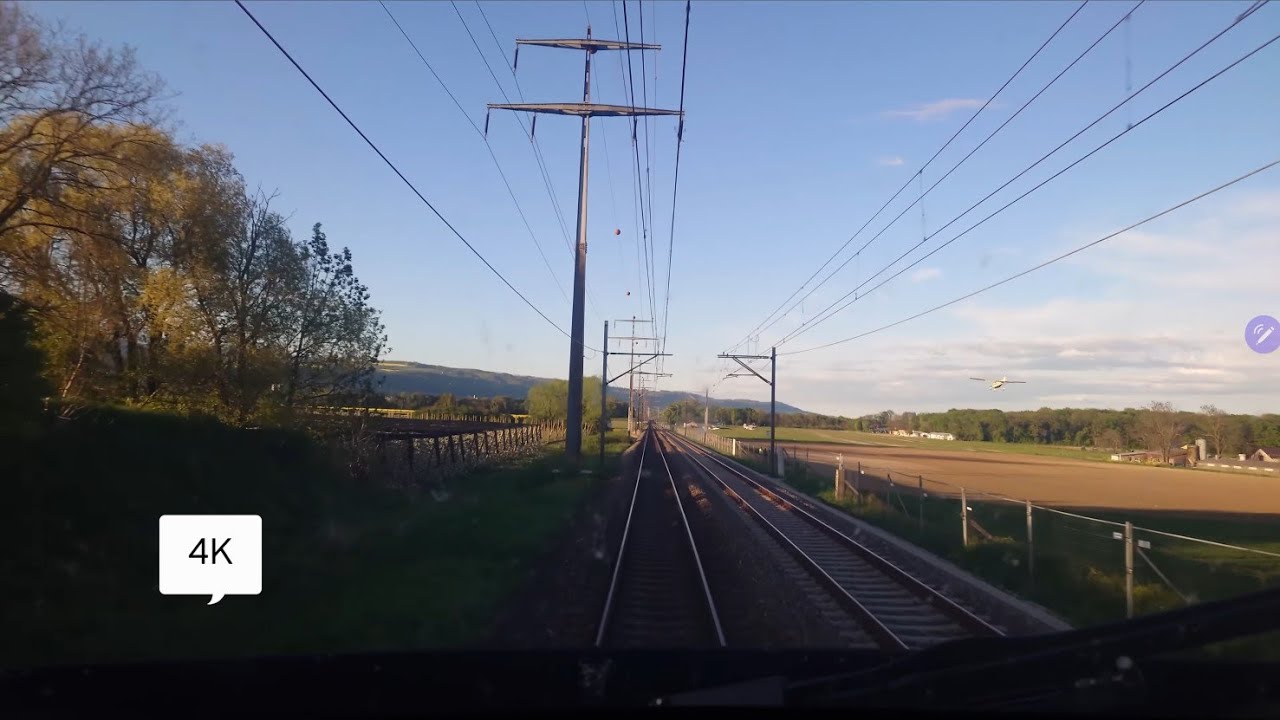 [Cabride] Genève Aéroport - Neuchâtel, en cabine d'un IR57 + final atterrissage aérodrome de la Côte
