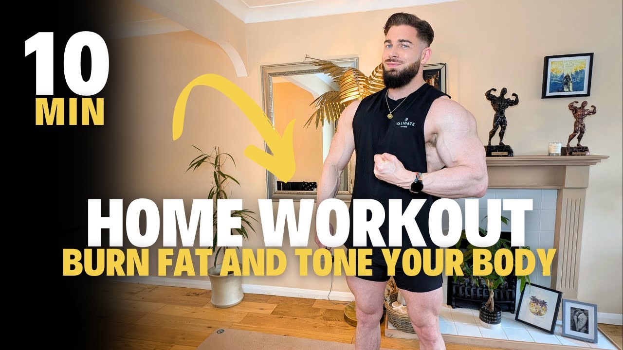 10 MIN Full Body Fat Burn HIIT Home Workout - YouTube