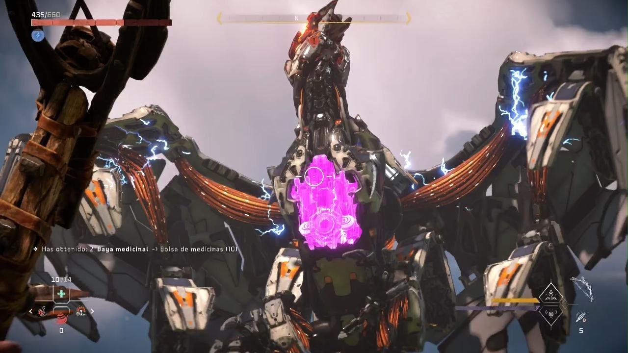 Recolectando Cañón de Tormentas y acabando con Avempestad en el Horizon Forbidden West