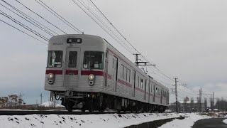 長野電鉄3500系N6編成 朝陽～附属中学前通過【4K】