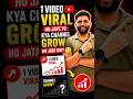 1 Video Viral Hone Se Channel Grow Ho Jata Hai? 😳#shorts