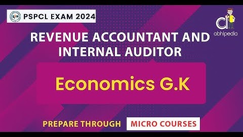 PSPCL Exam 2024 | RA / IA | Economics G.K | Most Expected Mcq