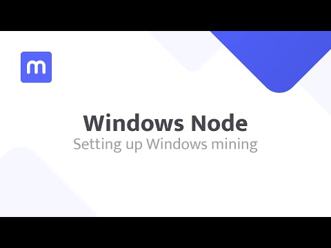 Windows Node - Setting up Windows mining - video from Minerstat