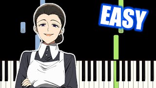 Video thumbnail of "Yakusoku no Neverland Episode12 Finale OST - Main Theme / "Isabella’s Lullaby" - EASY Piano Tutorial"