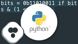 python check if bit in sequence is true or false