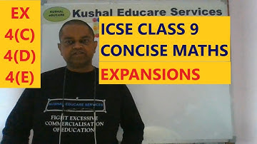 ICSE Class 9 Maths Alegbra (Expansions) | Concise Mathematics Ex 4(C), 4(D), 4(E)