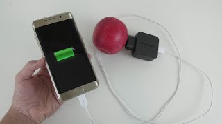 como cargar cualquier telefono con una fruta demostrado 100