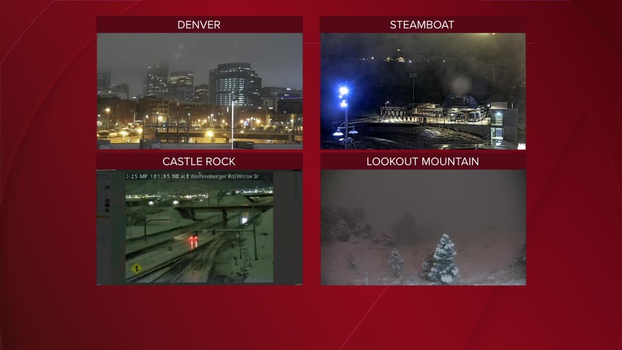 Heavy, wet snow for the Wednesday morning commute - YouTube