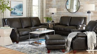 Bassett Greyson Leather Sofa Group