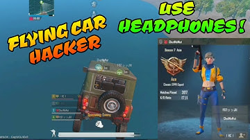 Flying car Hacker/Cheater spotted,Please use headphones! pubg mobile aim bot,speed hack,magic bullet