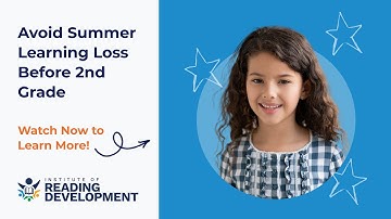 Avoid Summer Learning Loss Before 2nd Grade