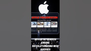 Apple AI Search Engine. Revolutionizing Web Queries 🚀 #cryptonews #btc #crypto #bitcoin  #ai  #apple