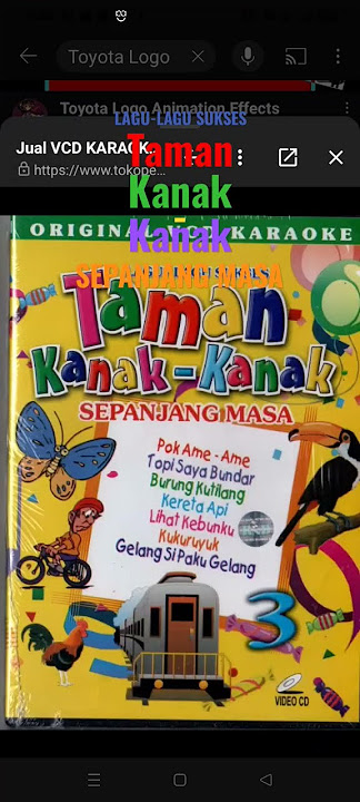 VCD KARAOKE : ORIGINAL - (LAGU-LAGU SUKSES) Taman Kanak-Kanak [SEPANJANG MASA] Artis Cilik(PSP)