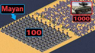 100 Mayan Prism Pyramids vs 1000 IFVs - Red Alert 2