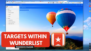 Wunderlist: Setting Goals & Targets