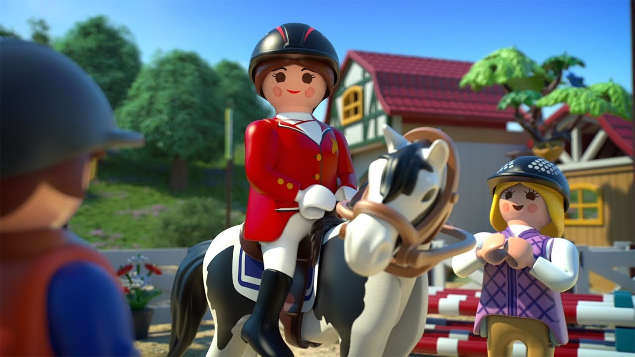 vidéo playmobil cheval