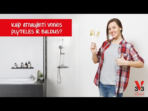 Video: Kaip namuose nuplauti vonią iki baltos spalvos?