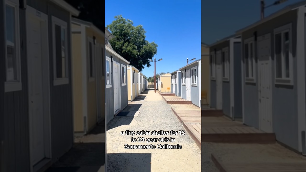 Inside Sacramento&rsquo;s Tiny Cabin Shelters 🏠❤️ | A New Path for Young Adults in Need