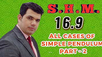 Oscillations || SHM ||16.9||simple pendulum cases||IIT-JEE/NEET/CBSE || PHYSICS-M.SHADAB(msd sir)